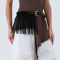 Western Fringe Belt – Antique Buckle & Tassel