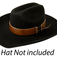 Genuine Leather Hat Band - Style Rawhide