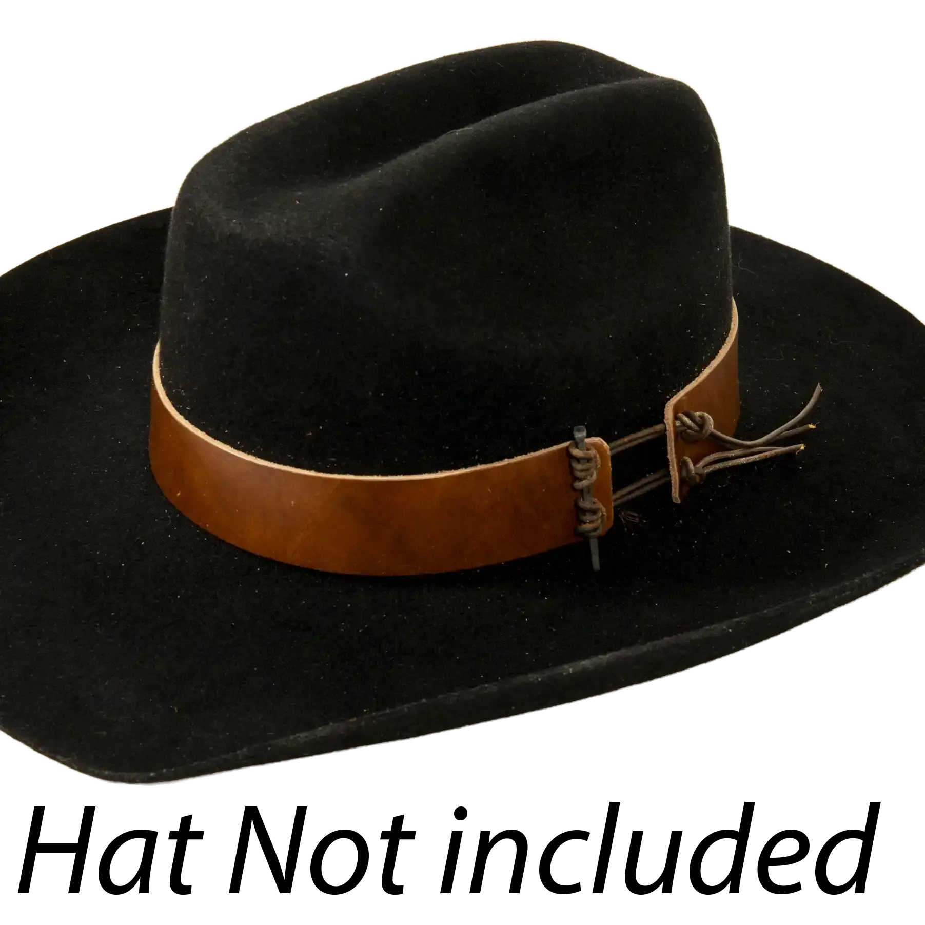 Genuine Leather Hat Band - Style Rawhide