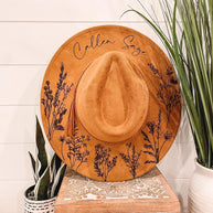 Engraved Floral Hat