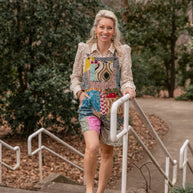 Joy Patch Short Overalls