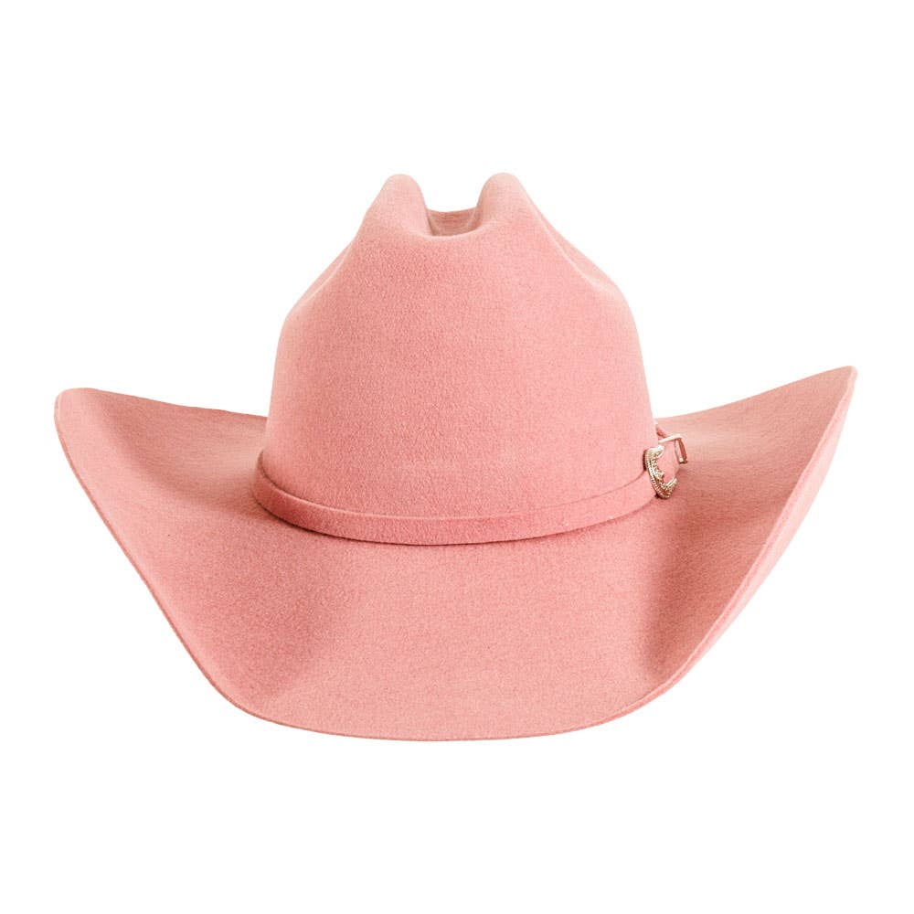100% Wool Felt Western Cowboy Hat - Style Cattleman