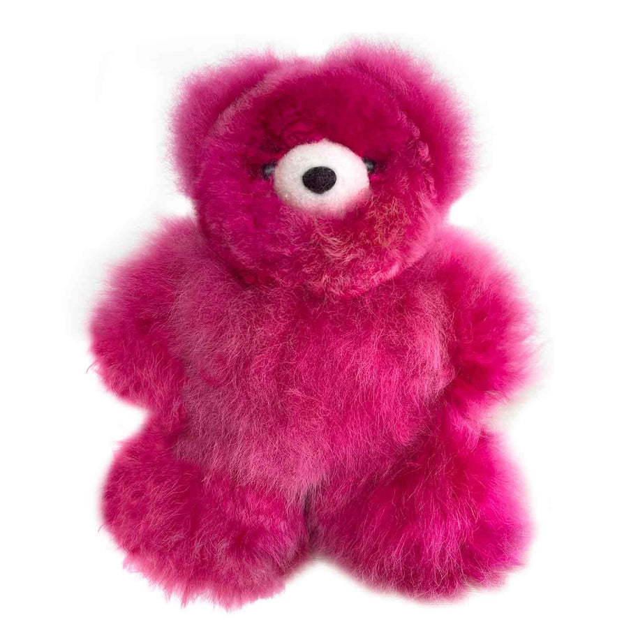 Keychain Alpaca Plushie  | 10" Bear | Magenta