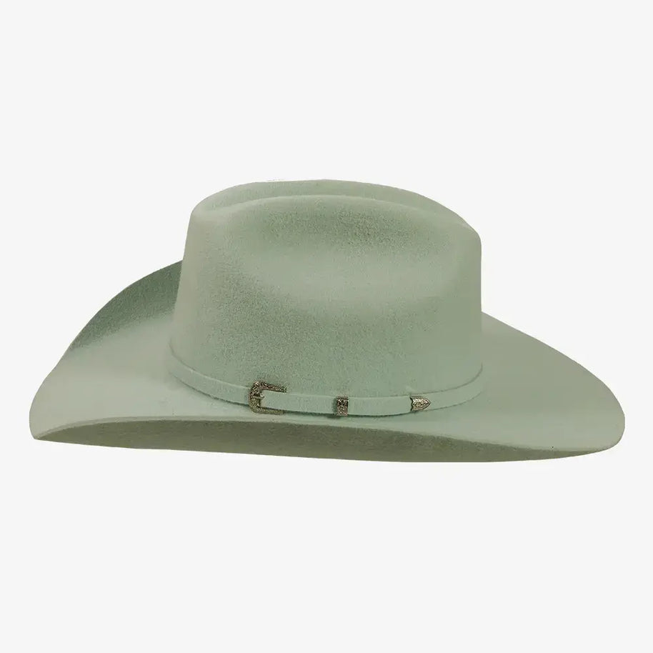 Wool Felt Cattleman Hat, Mint