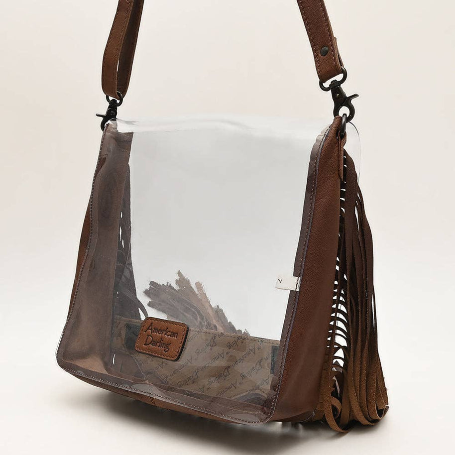 Clear Leather Concert Bag