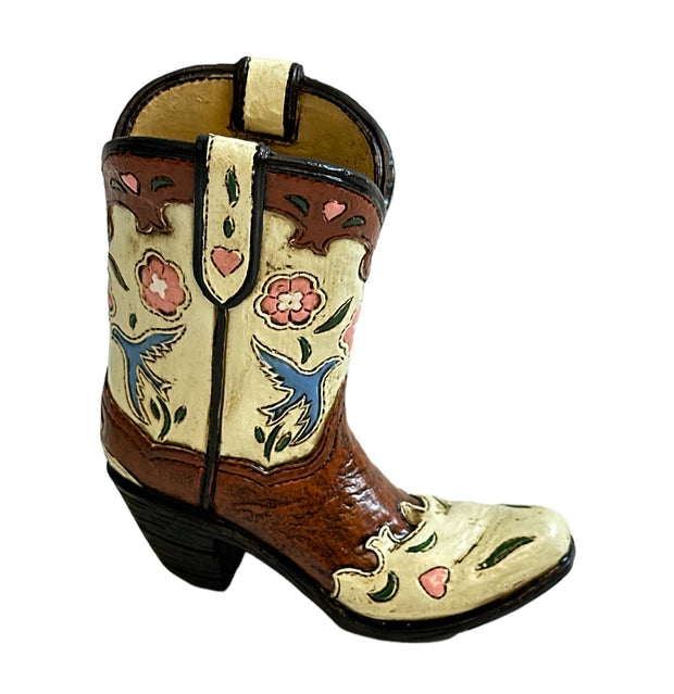 Western Country Cowboy Boot Figurine