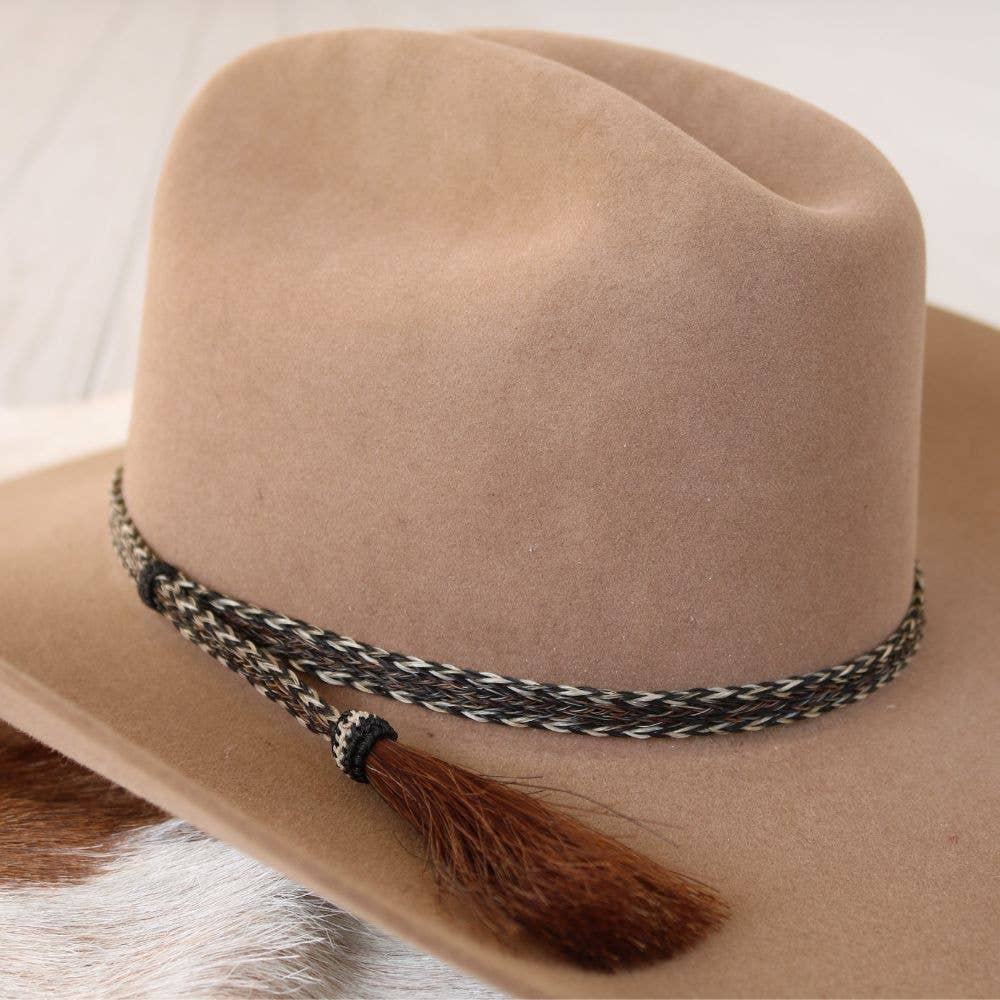 Horsehair Braided Hat Band - Overo