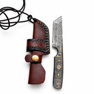 Titan Midnight Damascus Mini Cleaver