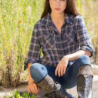Dakota Floral Pattern Boot Socks