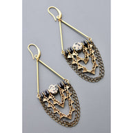 Dalmatian and hematite shoulder dusters