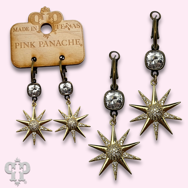 Swarovski® crystals Starburst earrings