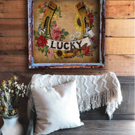 Lucky Horseshoe - Square Framed Artwork
