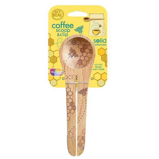 Honey Bee Coffee Scoop & Clip
