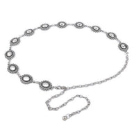 Smooth Oval Concho Belt