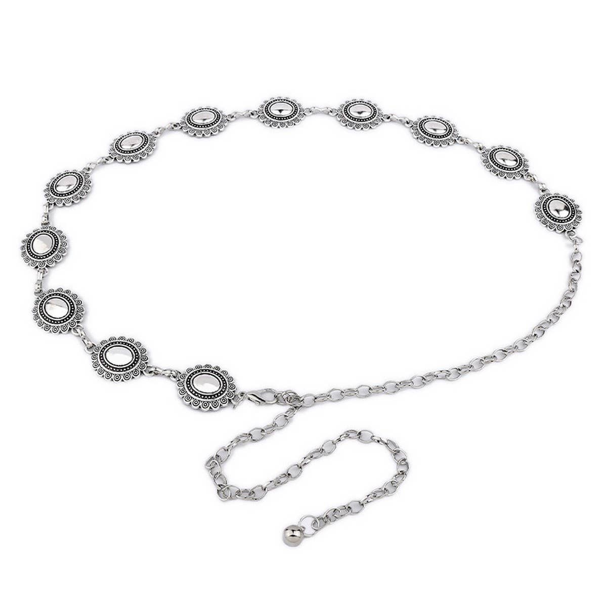 Smooth Oval Concho Belt