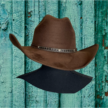 Vegan Suede Cowboy Hat 