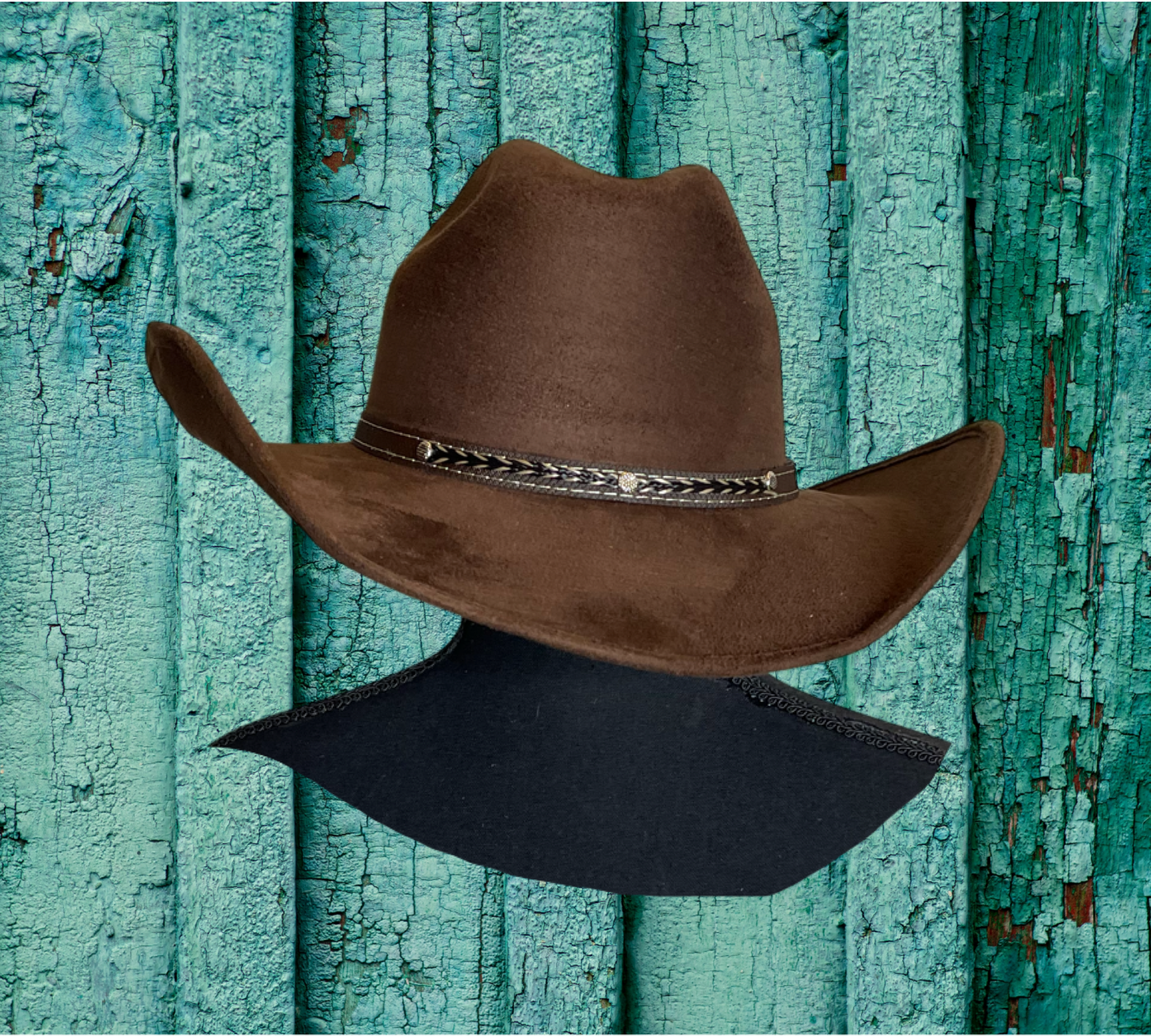 Vegan Suede Cowboy Hat 