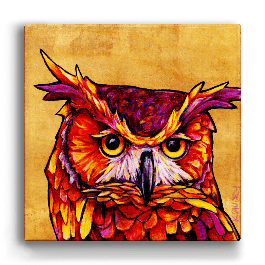 Owl Metal Box Art