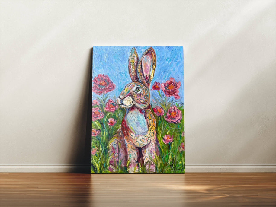 Leopard Bunny Canvas