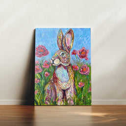 Leopard Bunny Canvas