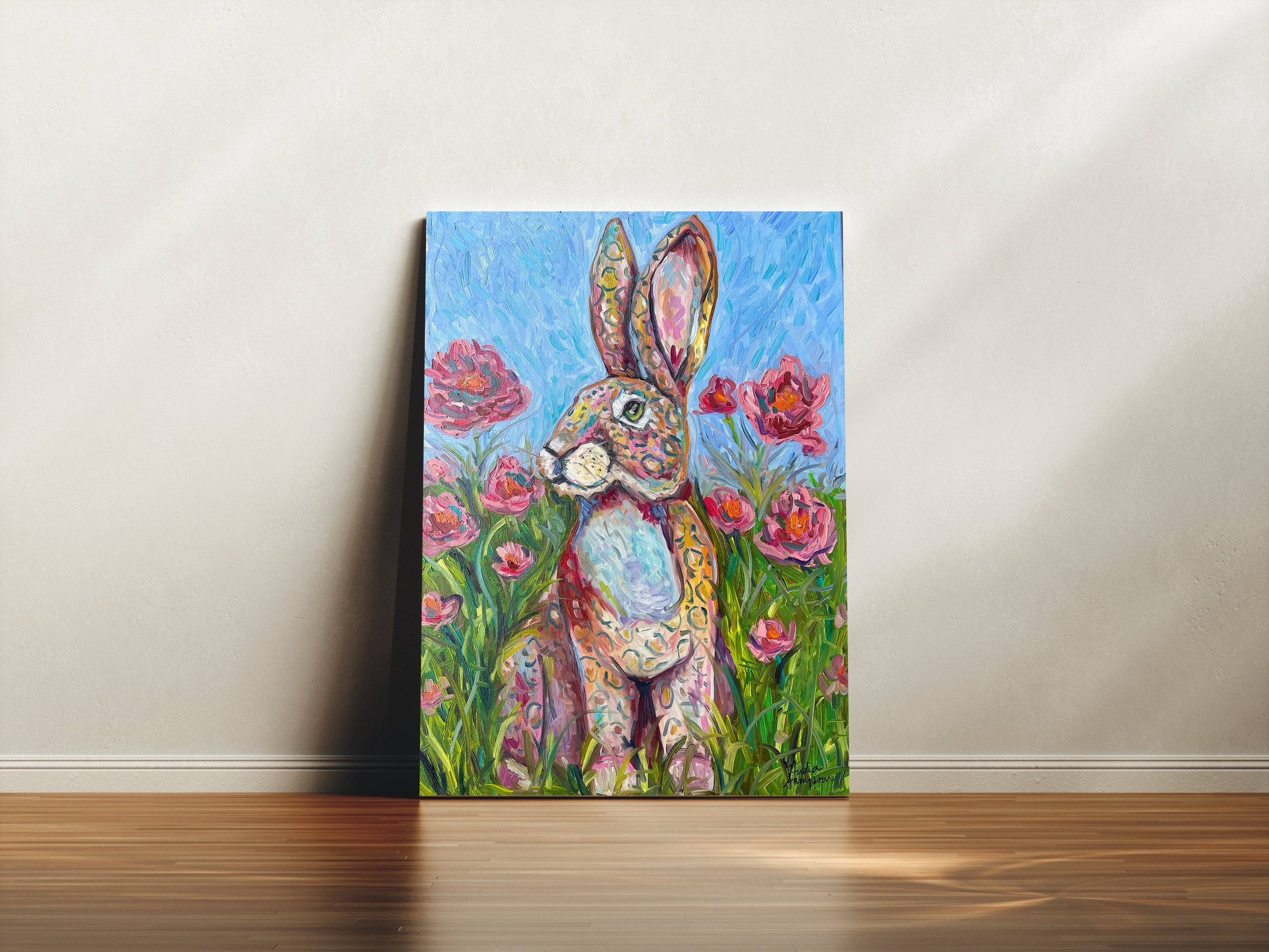 Leopard Bunny Canvas
