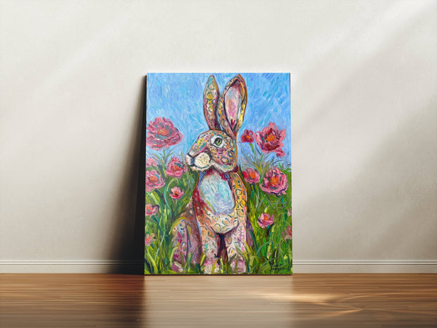 Leopard Bunny Canvas