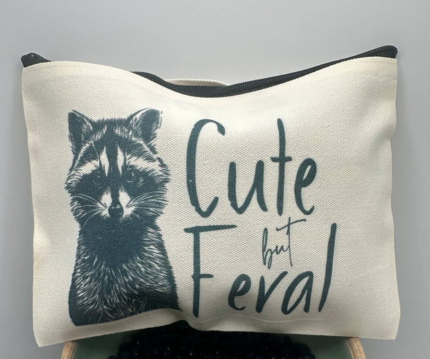 Cute But Feral Zipper Bag