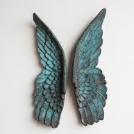 Extra Large Angel Wings, Bronze Patina