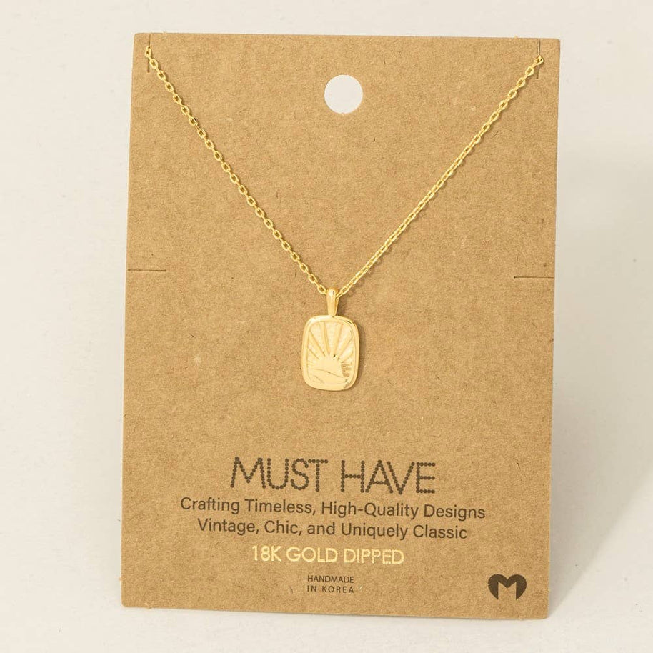 Sun Rise Pendant Necklace