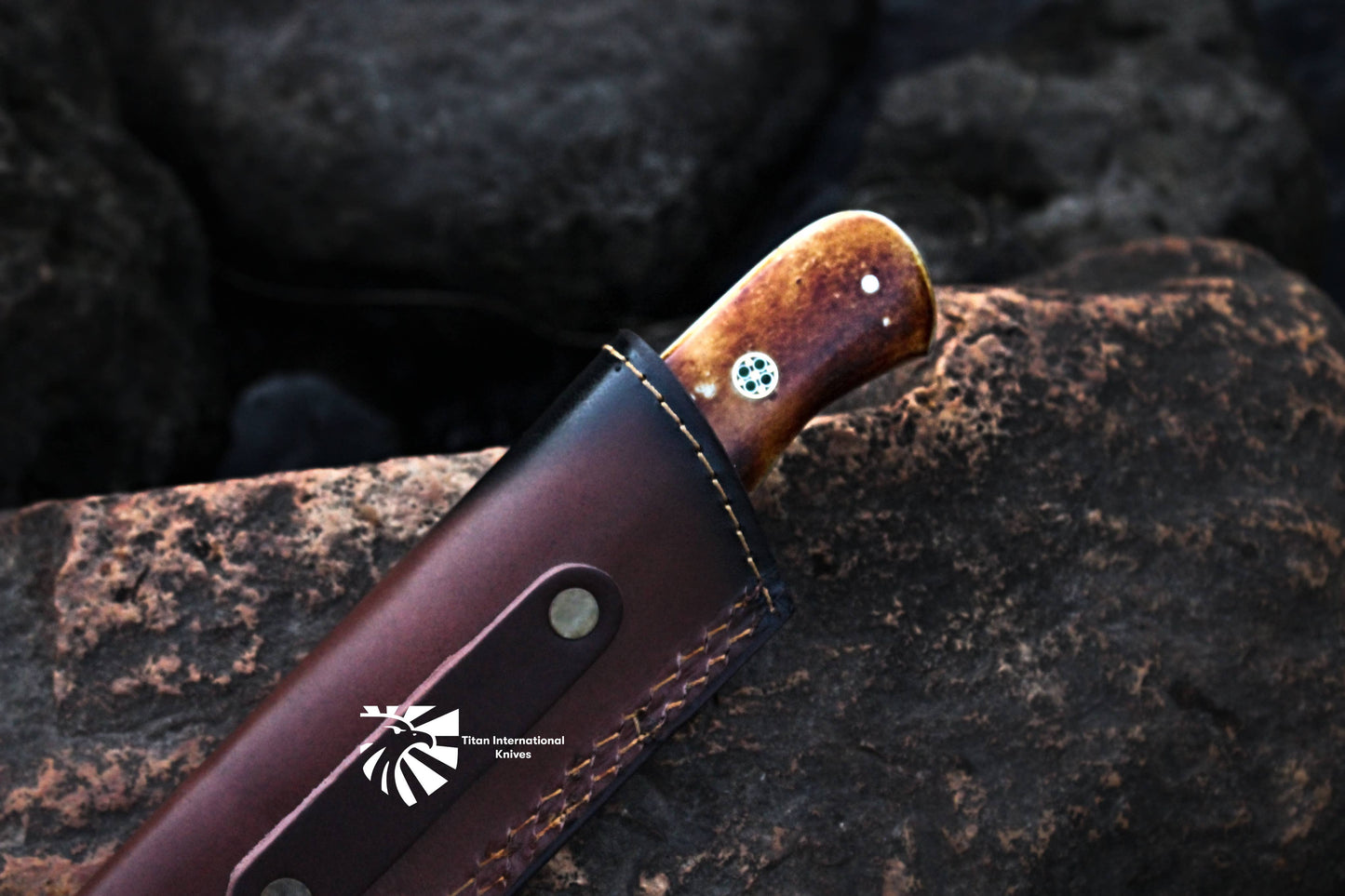 Damasucs Steel Titan Spade / Hunting Knife