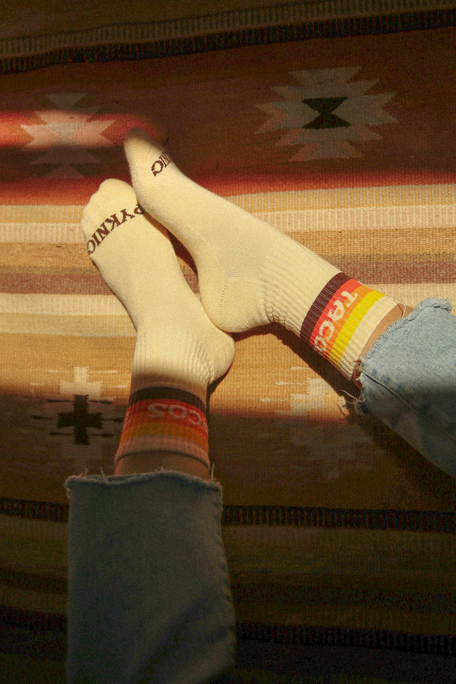 Taco Van Striped Crew Socks