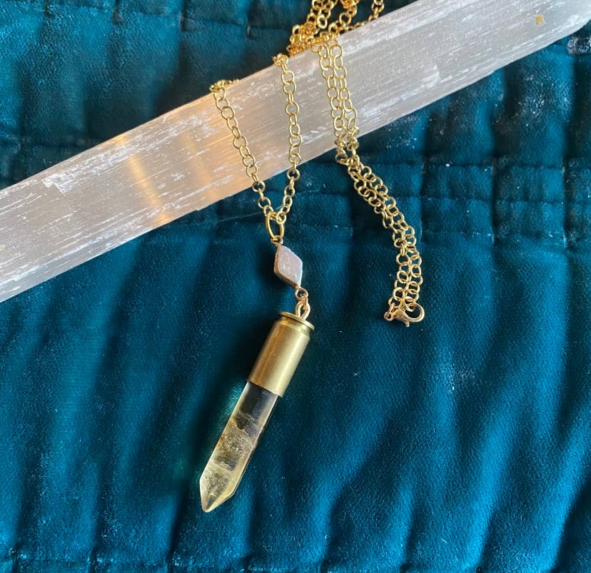 Crystal shell casing necklace - as seen on Lainey Wilson 
