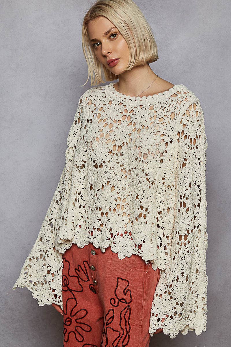 Crochet Chenile Sweater