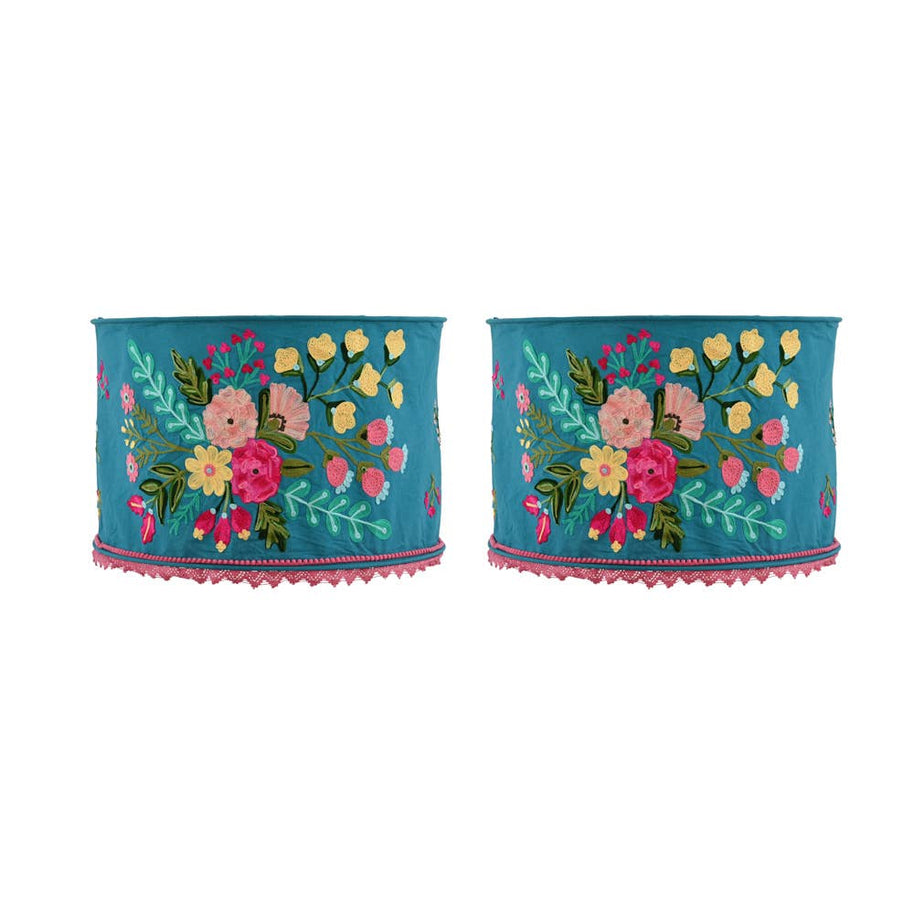 Blue Fuschia Lamp Shade