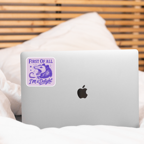 I'm a Delight, Possum Sticker