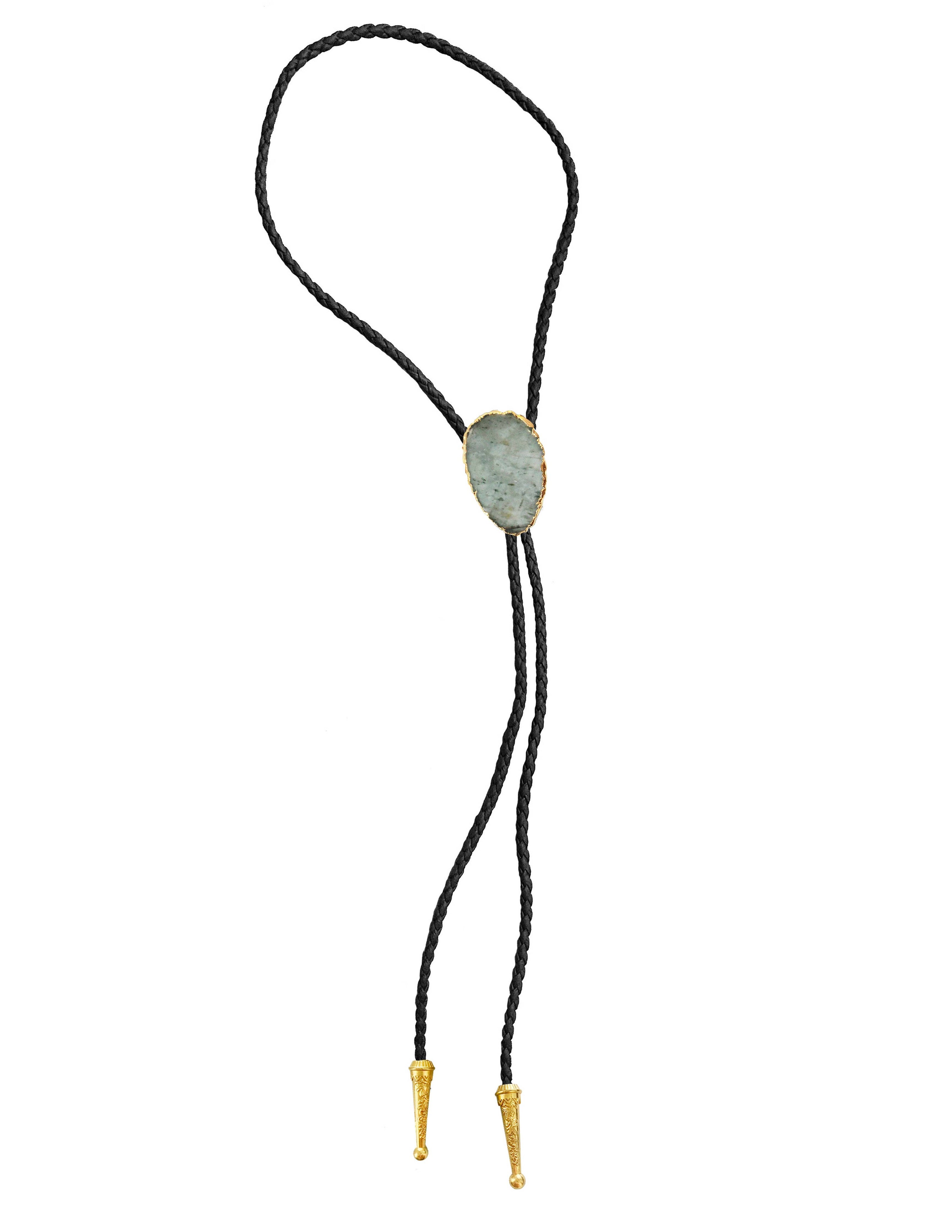 Gemstone Bolo Tie - Aquamarine