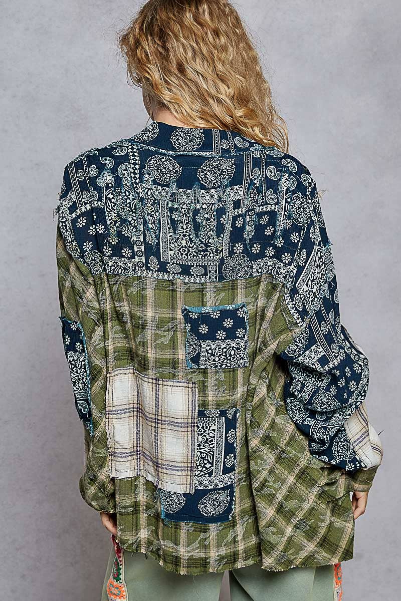 Vintage Washed Plaid Shirt