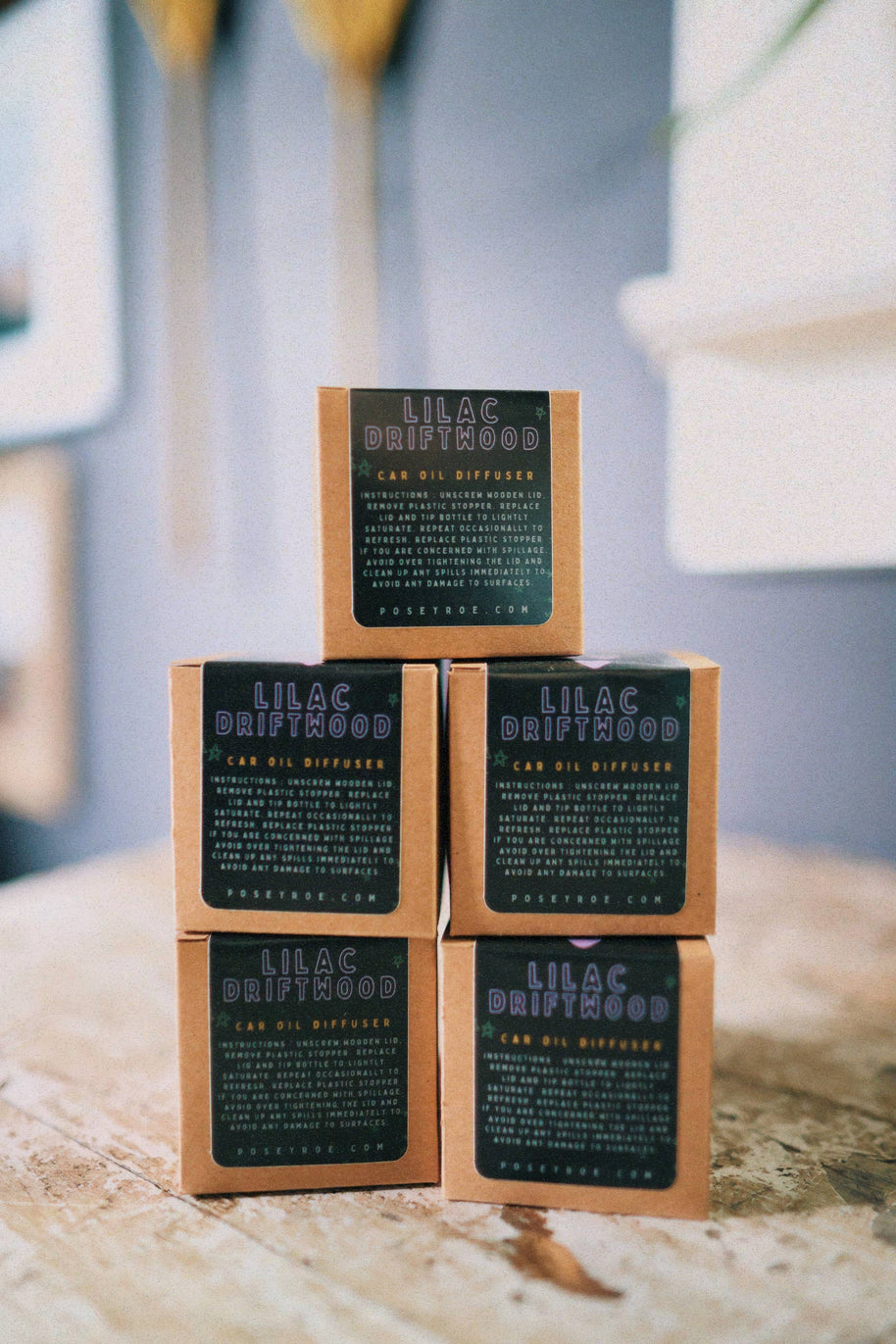 Lilac Driftwood Scented Oil Car Diffuser