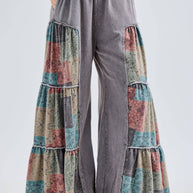 Tiered Boho Wide Leg Pants