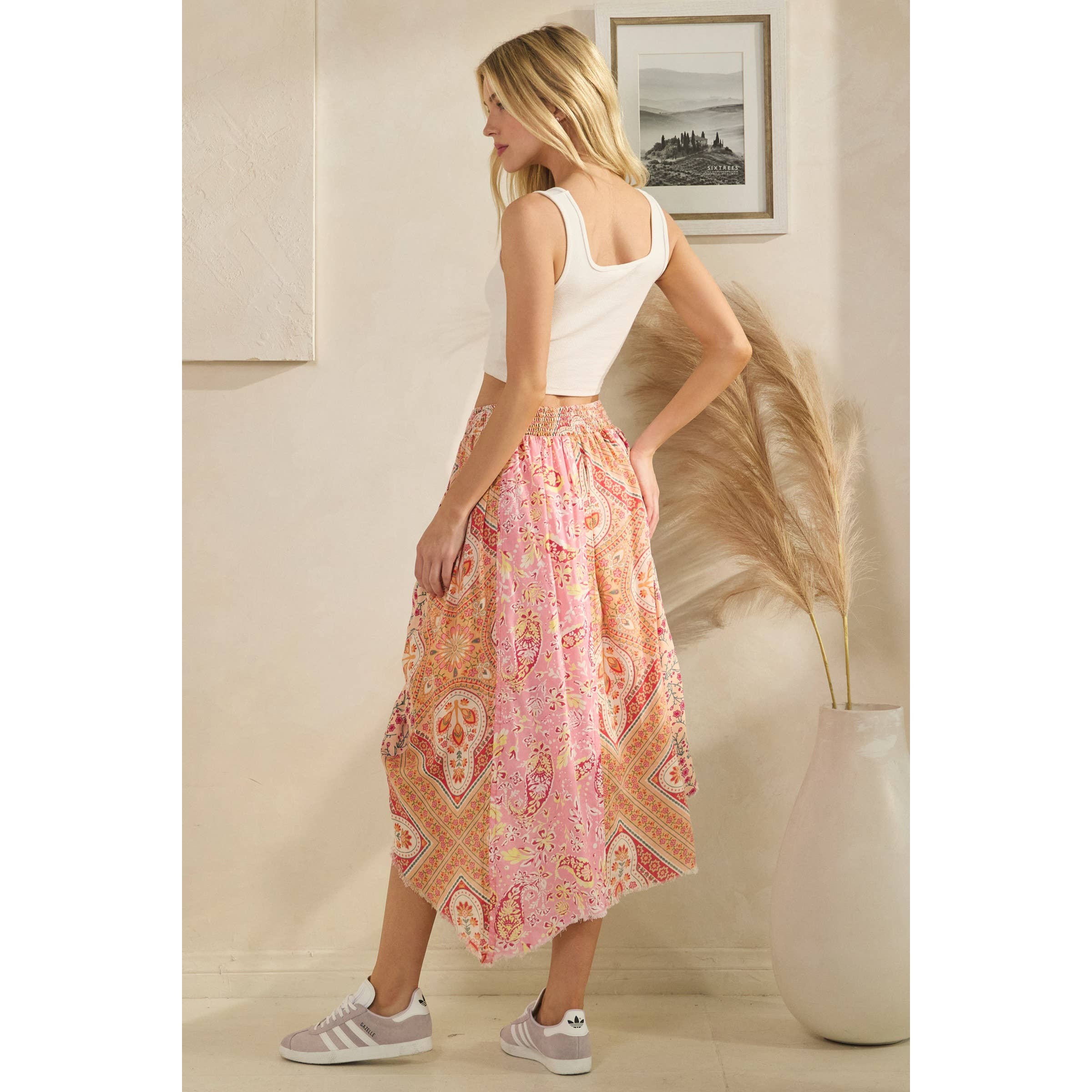 Cinched Patch Mini-Skirt
