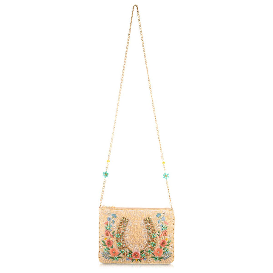 Iron Luck Hand-Beaded Crossbody Bag