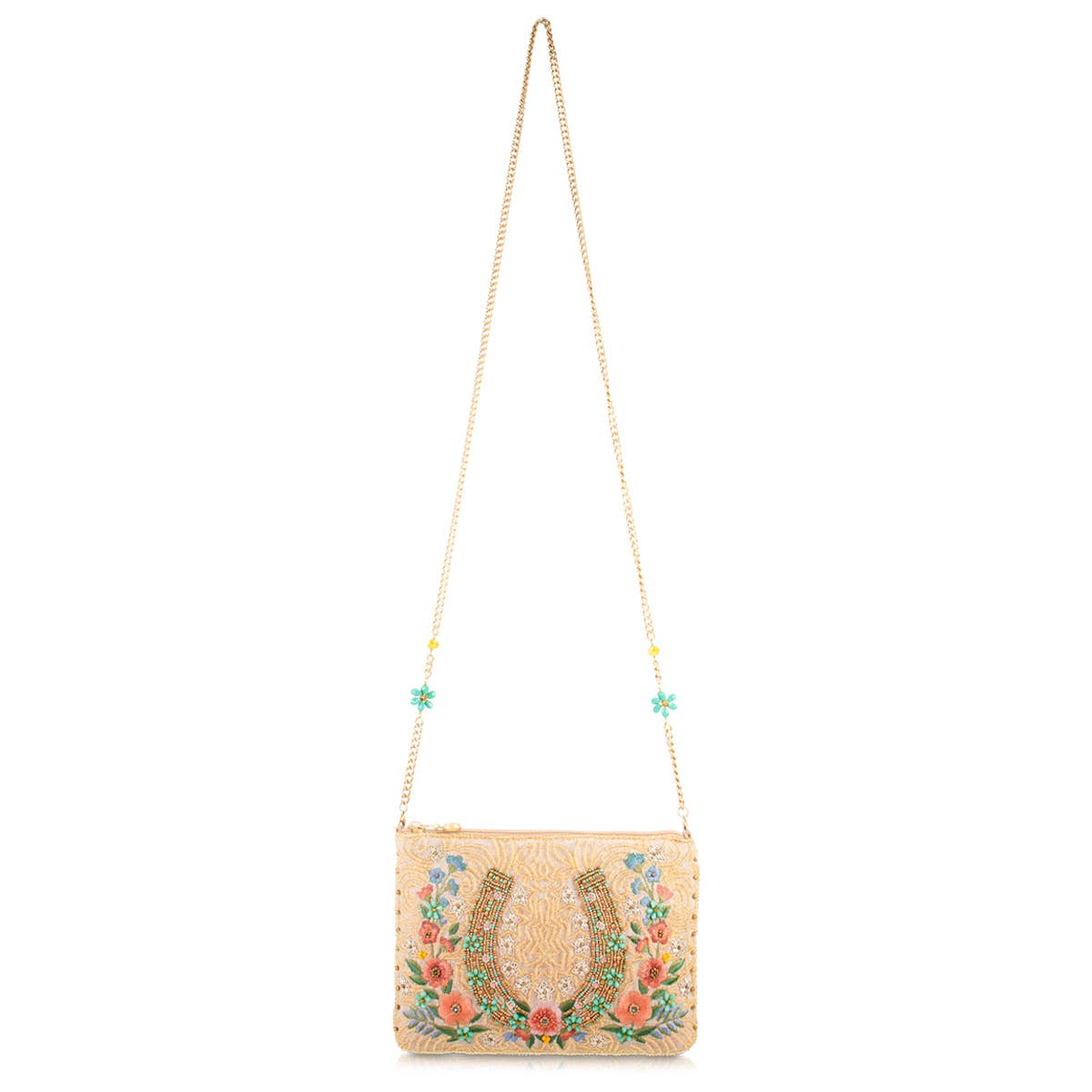 Iron Luck Hand-Beaded Crossbody Bag