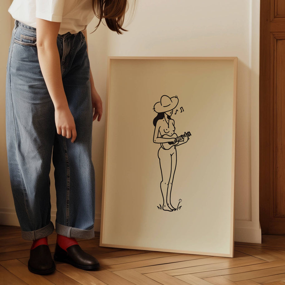 Music Lover Minimal Art Print