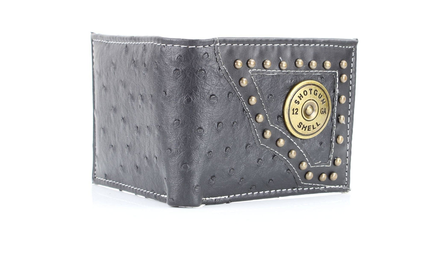 Vegan Concho Bifold w Shotgun Shell Medallion