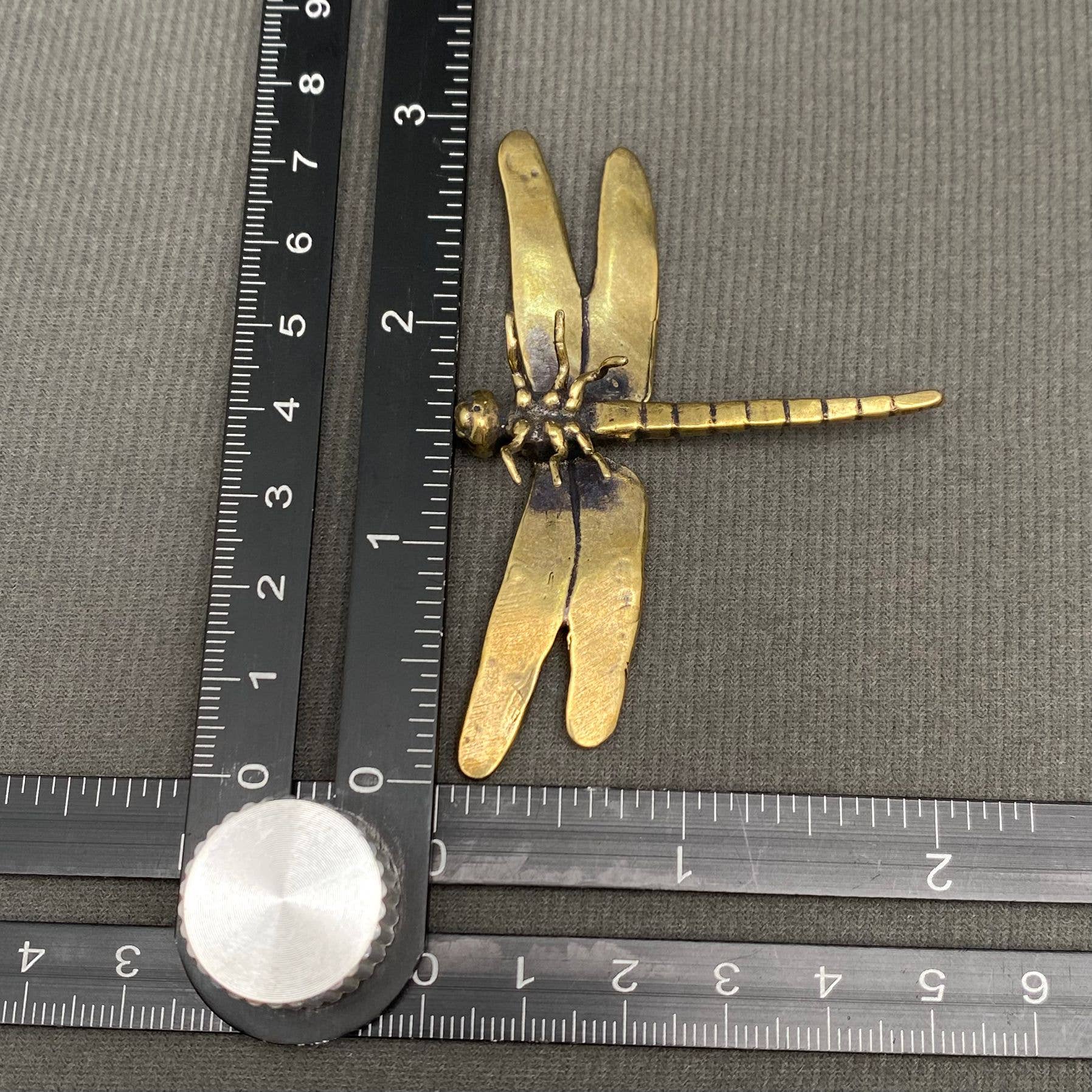 Dragonfly Brass Figurine