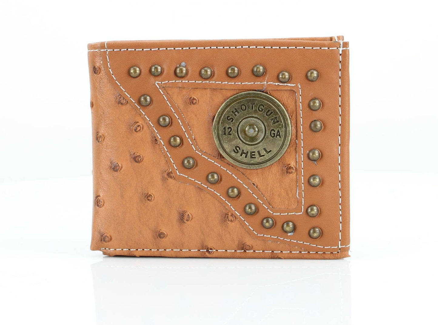 Vegan Concho Bifold w Shotgun Shell Medallion