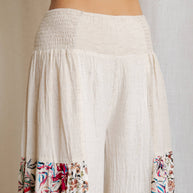 Boho High-Waisted Wide Leg Pants