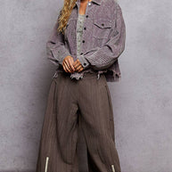 Distressed Corduroy Jacket