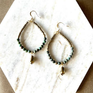 Larissa Earrings African Turquoise