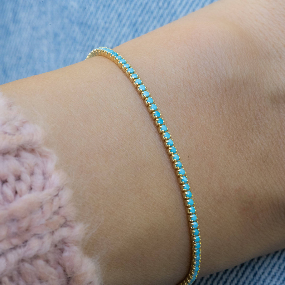 Turquoise Tennis Bracelet